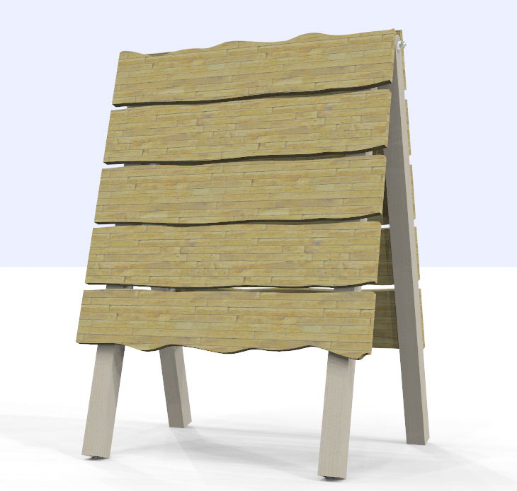 Off-Scale Worn Flooring Signboard